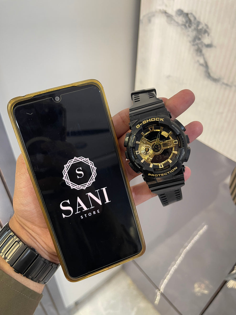 Casio G-Shock GA-110 Black & Gold Sport Watch – Sani Stores